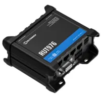 Teltonika Router 5G RedCap Industrial - 4 puertos Ethernet RJ45 Fast Ethernet - Dual SIM 5G RedCap hasta 233Mbps - 3x Entrada + 3x Salida Digital + RS232 + RS485 - Wi-Fi 802.11b/g/n 2.4GHz - Posicionamiento GNSS