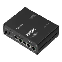 Teltonika Router 5G Industrial - 5G Sub-6Ghz SA/NSA  - Doble Módem Dual SIM  - Wi-Fi 6 - Posicionamiento GNSS - 5 puertos Ethernet RJ45 Gigabit