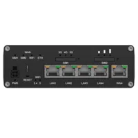 Teltonika Router 5G Industrial - 5G Sub-6Ghz SA/NSA  - Doble Módem Dual SIM  - Wi-Fi 6 - Posicionamiento GNSS - 5 puertos Ethernet RJ45 Gigabit