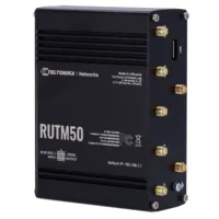 Ver informacion sobre Teltonika Router Industrial 5G - 5G Sub-6Ghz SA/NSA Doble SIM - 5 puertos 10/100/1000Mbps - Hasta 3,4Gbps Descarga | 550 Mbps Subida  - WiFi 802.11 b/g/n/ac | Posicionamiento GPS - Carcasa Aluminio