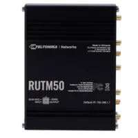 Teltonika Router Industrial 5G - 5G Sub-6Ghz SA/NSA Doble SIM - 5 puertos 10/100/1000Mbps - Hasta 3,4Gbps Descarga | 550 Mbps Subida  - WiFi 802.11 b/g/n/ac | Posicionamiento GPS - Carcasa Aluminio