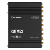 Teltonika Router Industrial 5G - Doble modem 5G Sub-6Ghz SA/NSA - 5 puertos 10/100/1000Mbps - Hasta  2.1/3.3Gbps Descarga  900/600Mbps Subida  - WiFi 802.11 b/g/n/ac - Carcasa Aluminio