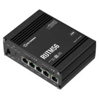 Teltonika Router Industrial 5G - Doble modem (1x Modem 5G , 1x Modem 4G) - 5 puertos 10/100/1000Mbps - WiFi 802.11 b/g/n/ac - Carcasa Aluminio