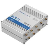 Teltonika Router 4G Industrial - Doble Módem 4G Cat 6 Dual SIM  - Wi-Fi 5 - Bluetooth LE 4.0 - Posicionamiento GNSS - 5 puertos Ethernet RJ45 Gigabit
