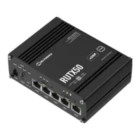 Teltonika Router 5G Industrial - 5G Sub-6Ghz SA/NSA  - Doble Módem Dual SIM  - Wi-Fi 5 - Posicionamiento GNSS - 5 puertos Ethernet RJ45 Gigabit