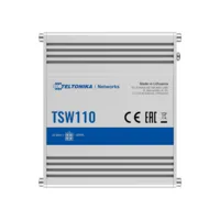 Ver informacion sobre Teltonika Switch No gestionable Industrial - 5 puertos Ethernet RJ45 Gigabit - Rugerizado Carcasa Aluminio - Plug and Play - Alimentación DC 9 a 30V - Led de Estado