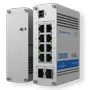Teltonika Switch PoE No gestionable Industrial - 8 puertos Ethernet RJ45 Gigabit +2 SFP Gigabit - 8 Puertos Ethernet PoE+ 802.3af/at - Hasta 30W por Puerto PoE - Hasta 240W de Potencia PoE - Rugerizado Carcasa Aluminio