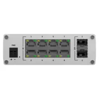 Teltonika Switch No gestionable Industrial - 8 puertos Ethernet RJ45 Gigabit +2 SFP Gigabit - Rugerizado Carcasa Aluminio - Plug and Play - Alimentación DC 7 a 57V - Led de Estado