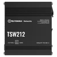 Ver informacion sobre Teltonika Switch Gestionable Industrial - 8 puertos Ethernet RJ45 Gigabit +2 SFP Gigabit - VLAN/Loop Prevention/STP/RSTP/Port Mirroring - Rugerizado Carcasa Aluminio - Montaje en carril DIN