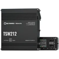 Teltonika Switch Gestionable Industrial - 8 puertos Ethernet RJ45 Gigabit +2 SFP Gigabit - VLAN/Loop Prevention/STP/RSTP/Port Mirroring - Rugerizado Carcasa Aluminio - Montaje en carril DIN
