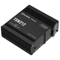Teltonika Switch Gestionable Industrial - 8 puertos Ethernet RJ45 Gigabit +2 SFP Gigabit - VLAN/Loop Prevention/STP/RSTP/Port Mirroring - Rugerizado Carcasa Aluminio - Montaje en carril DIN