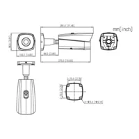 IP Thermal Camera 400*300 35mm IP67 12V PoE AUDIO E/S AI