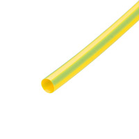 Pack de corte [1.2m] de tubo termorretráctil 2:1 Ø1.6mm amarillo/verde – Poliolefina libre de halógeno e ignífugo [x25]