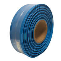 Rollo de tubo termorretráctil 2:1 Ø38.1mm azul – Poliolefina libre de halógeno e ignífugo [25m]