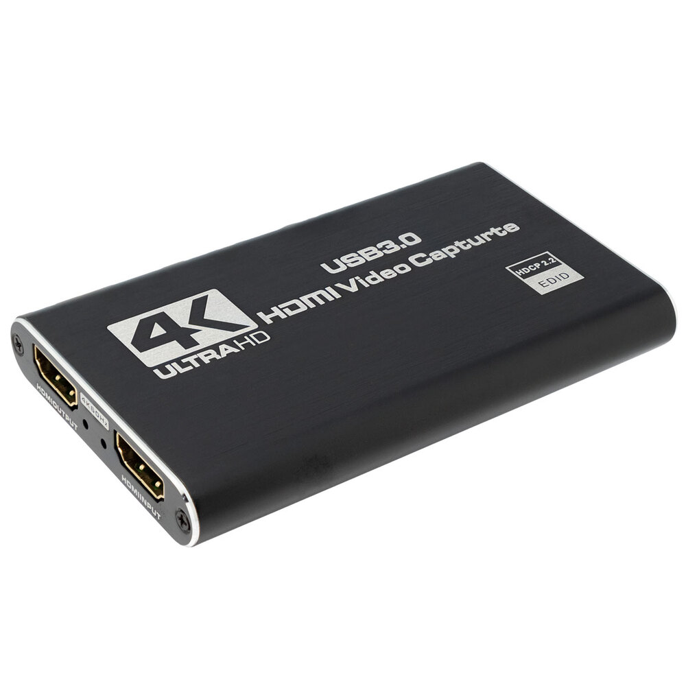 Ver informacion sobre Capturadora de Video HDMI y micrófono a USB, 4K@60Hz con salida de video