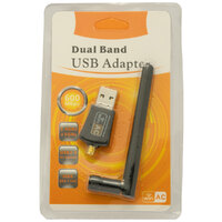 WIFI AC USB adapter, 600Mpbs + 5dBi antena