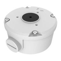 Ver informacion sobre Caja de conexiones - Para cámaras bullet - Apto para uso exterior - Instalación en techo o pared - Color blanco - Pasador de cables