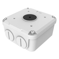 Ver informacion sobre Caja de conexiones - Para cámaras bullet - Apto para uso exterior - Instalación en techo o pared - Color blanco - Pasador de cables