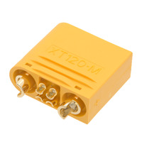 XT120 2+4 pin male connector [60A], extra pins for signal