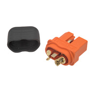 XT60I female connector with 3 pins (2+1), extra pin for data [35A/60A]