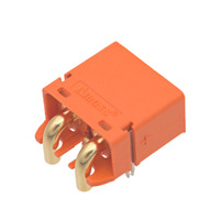 Conector XT60IPW macho para panel con 3 pines (2+1), pin extra para datos [35A/60A]